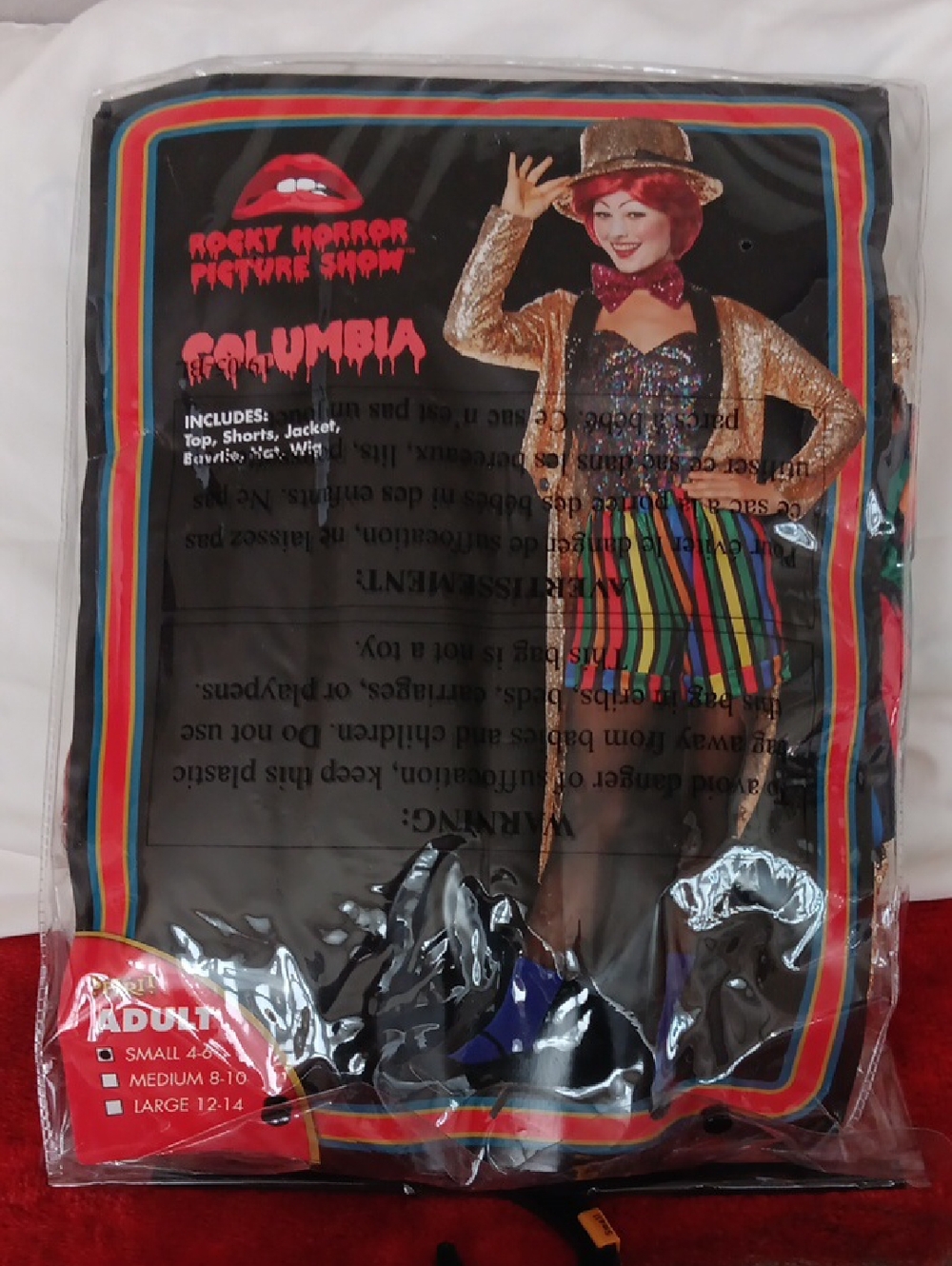 Spirit , Rocky Horror Picture Show, Adult Costume, Sz S, NWT